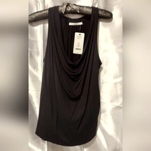MICHAEL STARS eve black sleeveless blouse